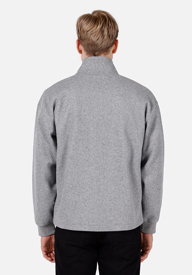 Comfort Fit Erkek Gri Ceket