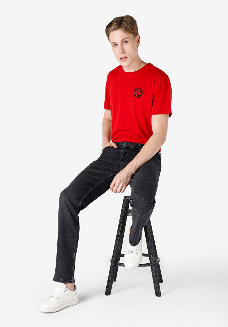 Regular Fit   Erkek Siyah Jean Pantolon