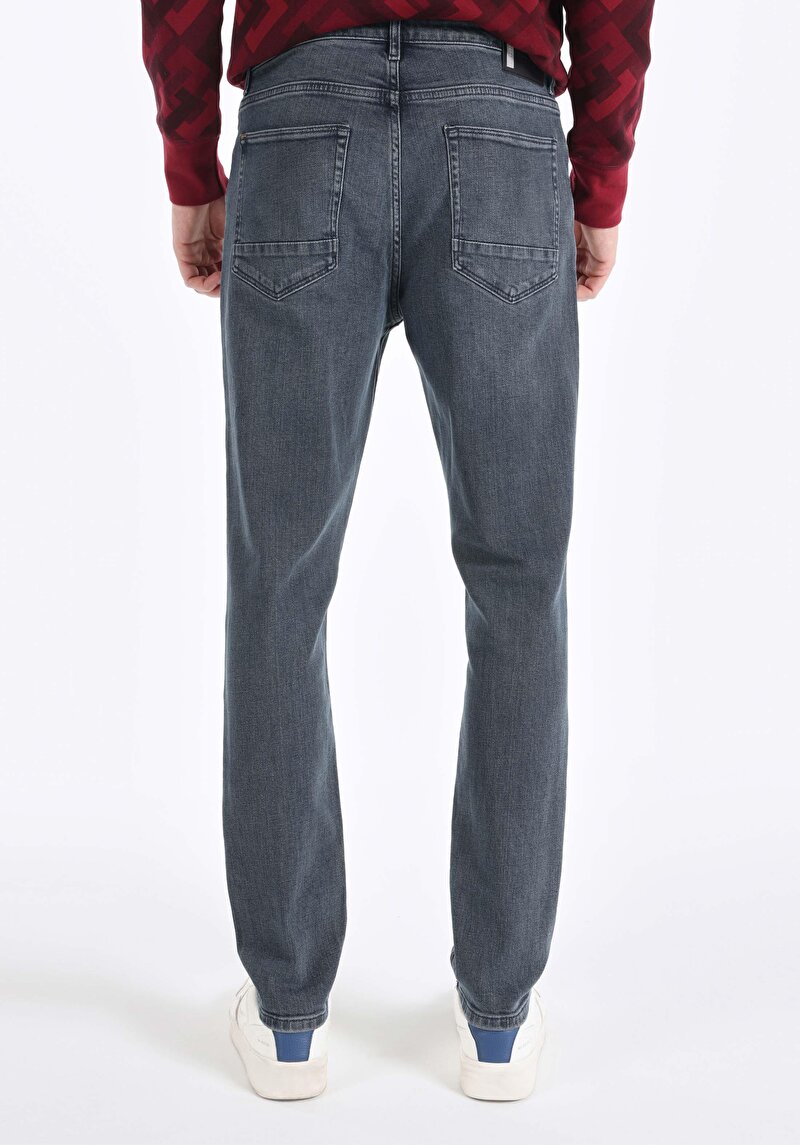 Regular Fit   Erkek Koyu İndigo Jean Pantolon