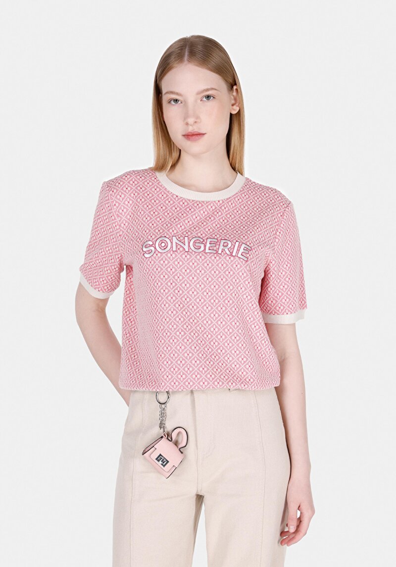 Regular Fit Kadın Pembe Tişört