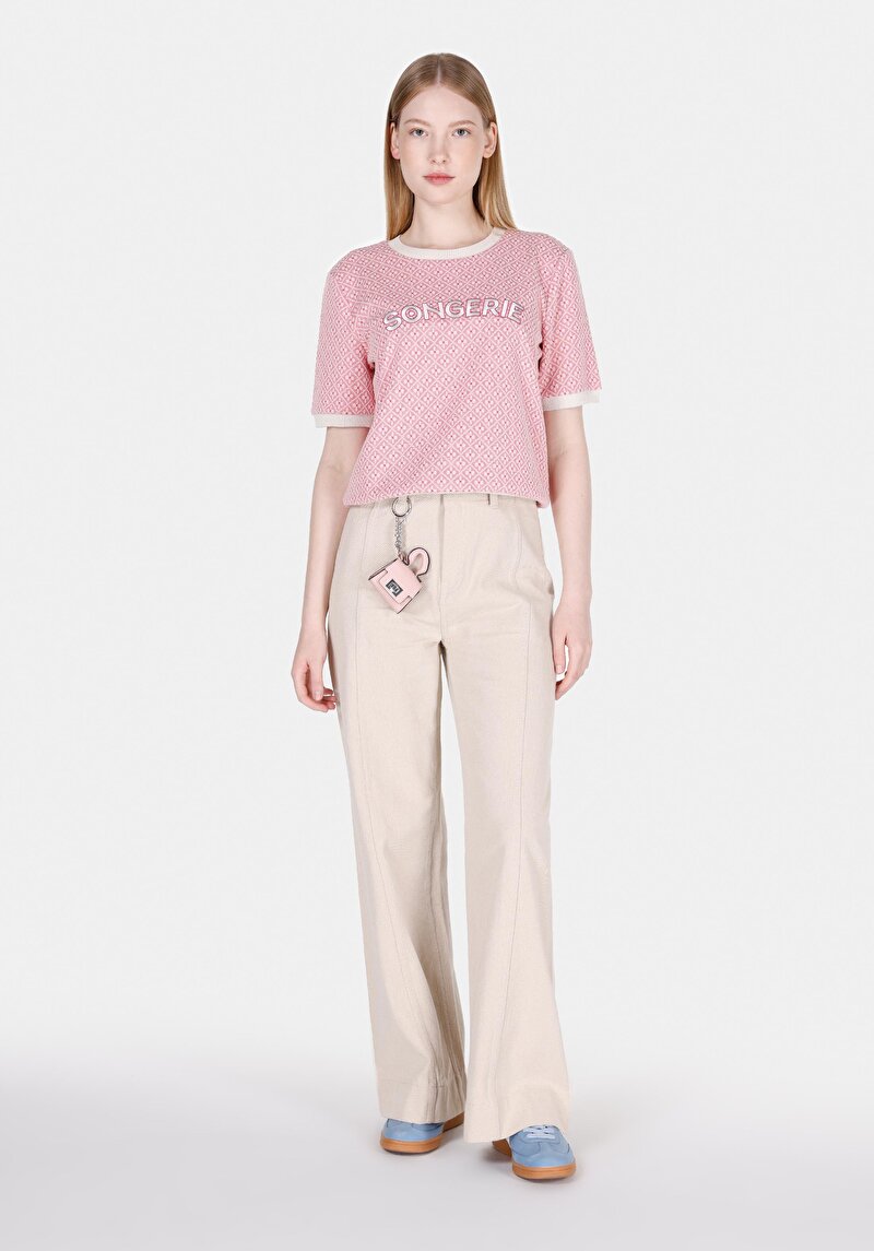 Regular Fit Kadın Pembe Tişört