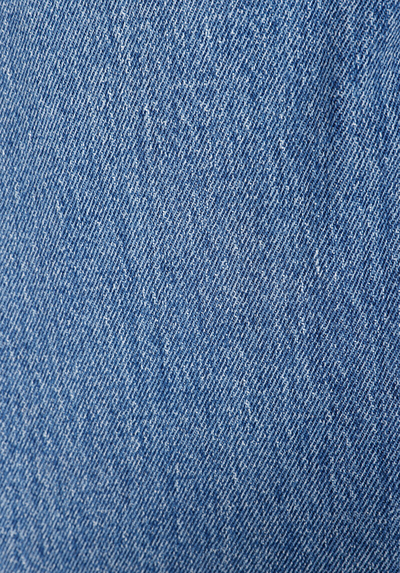 Mom Fit Yüksel Bel Daralan Paça Fermuarlı Dark İndigo Kadın Denim Jean Pantolon