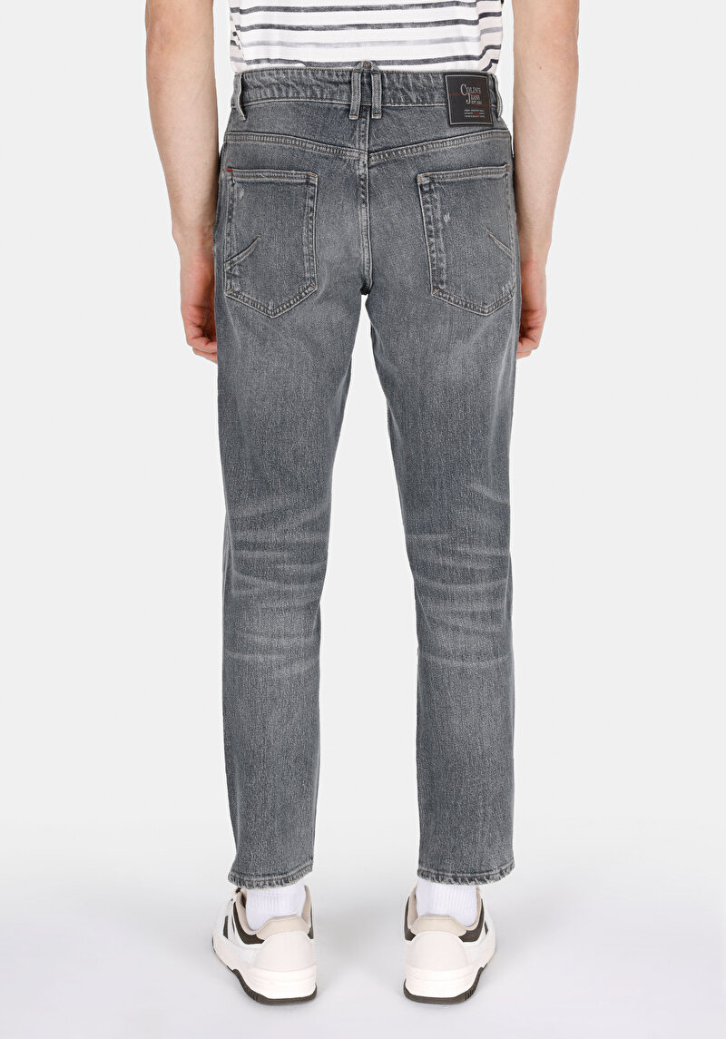 Regular Fit Erkek Antrasit Jean Pantolon