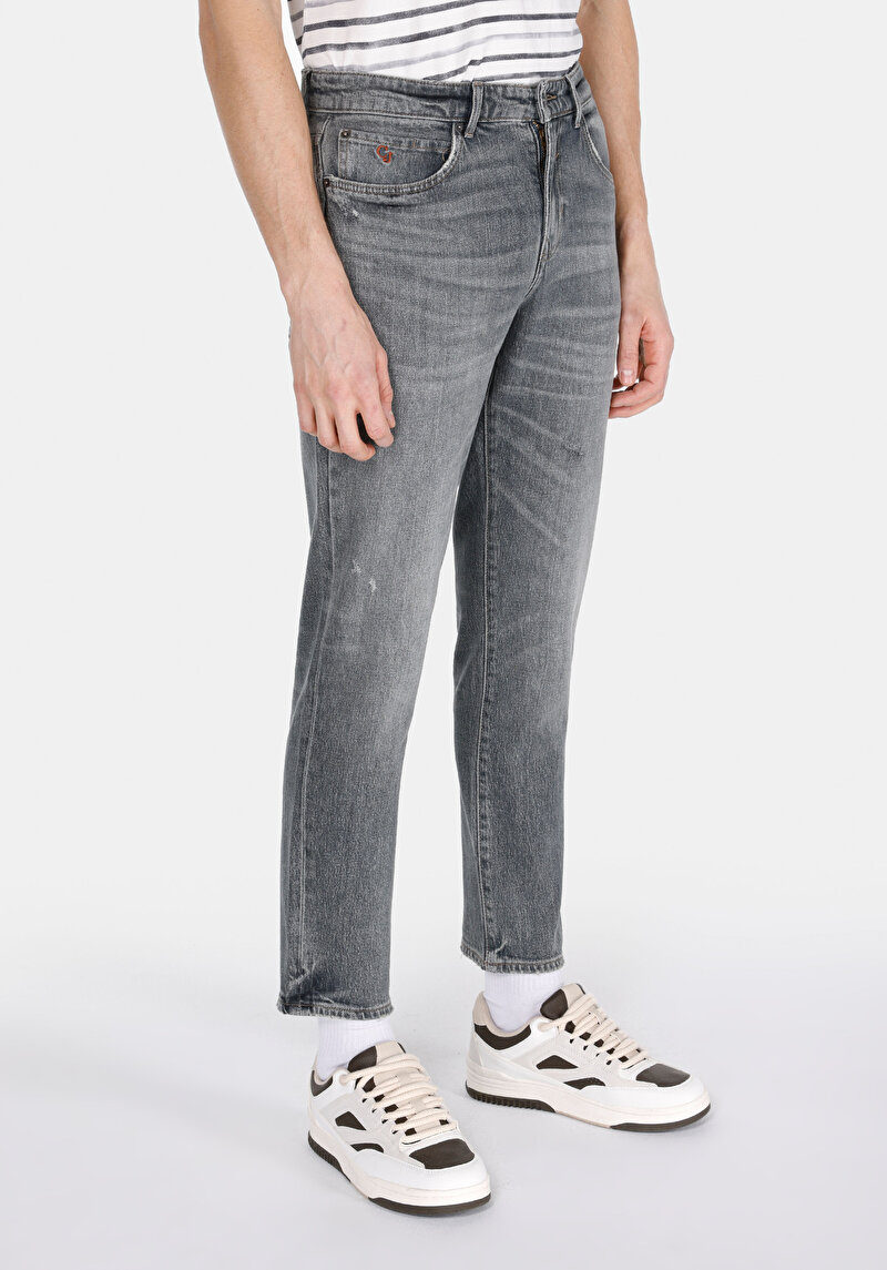Regular Fit Erkek Antrasit Jean Pantolon
