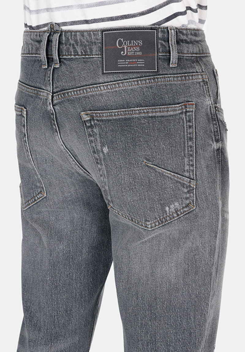 Regular Fit   Erkek Antrasit Jean Pantolon