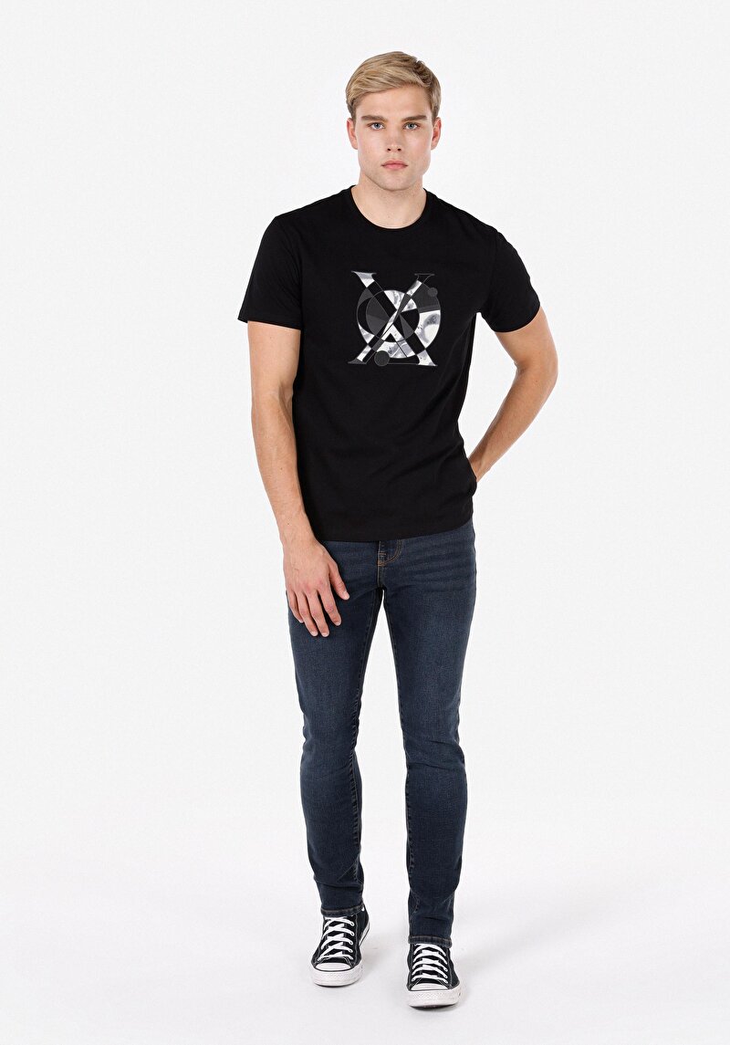 Slim Fit Düşük Bel Dar Paça Erkek Lacivert Jean Pantolon