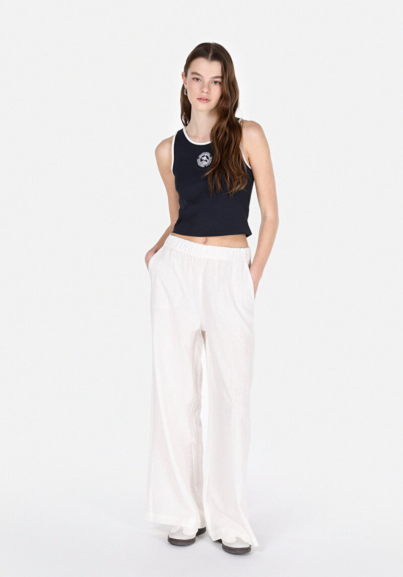 Slim Fit Kadın Lacivert Atlet