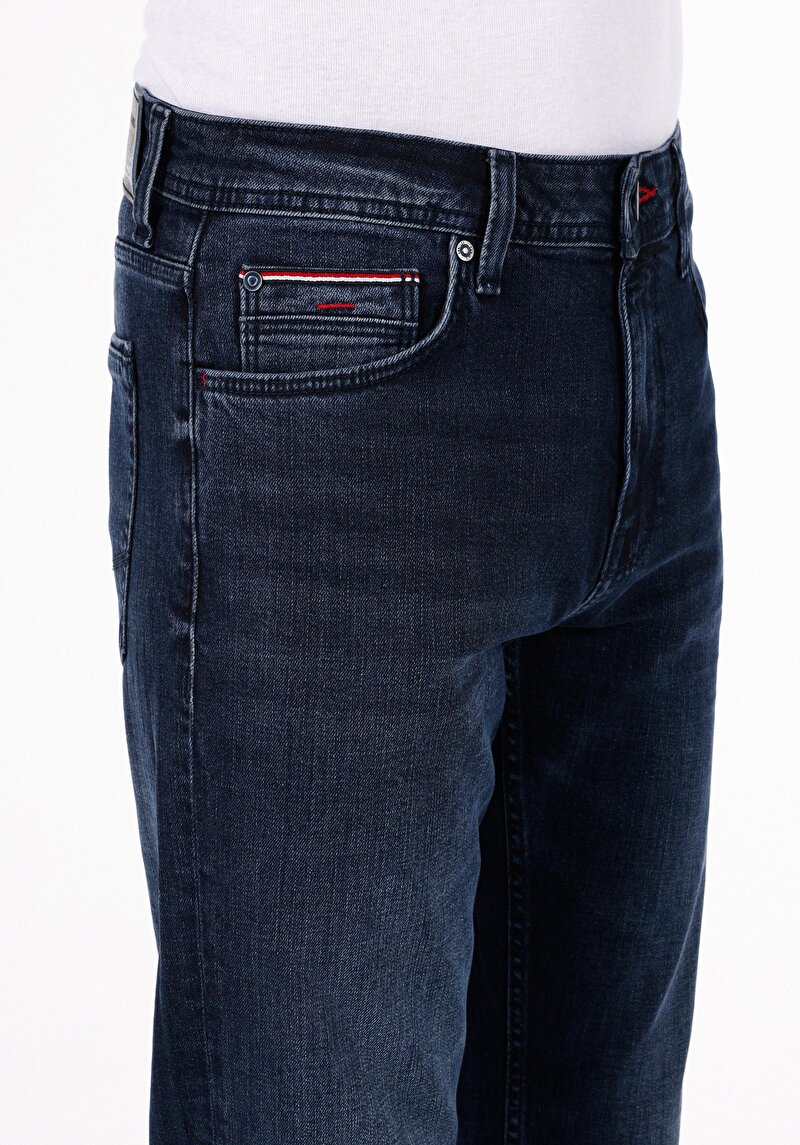 Regular Fit   Erkek Siyah Jean Pantolon