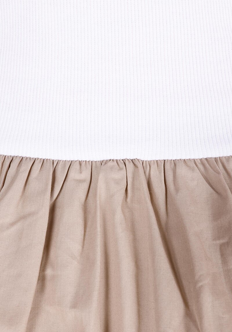 Regular Fit Düz Kadın Beyaz Kısa Kol Elbise