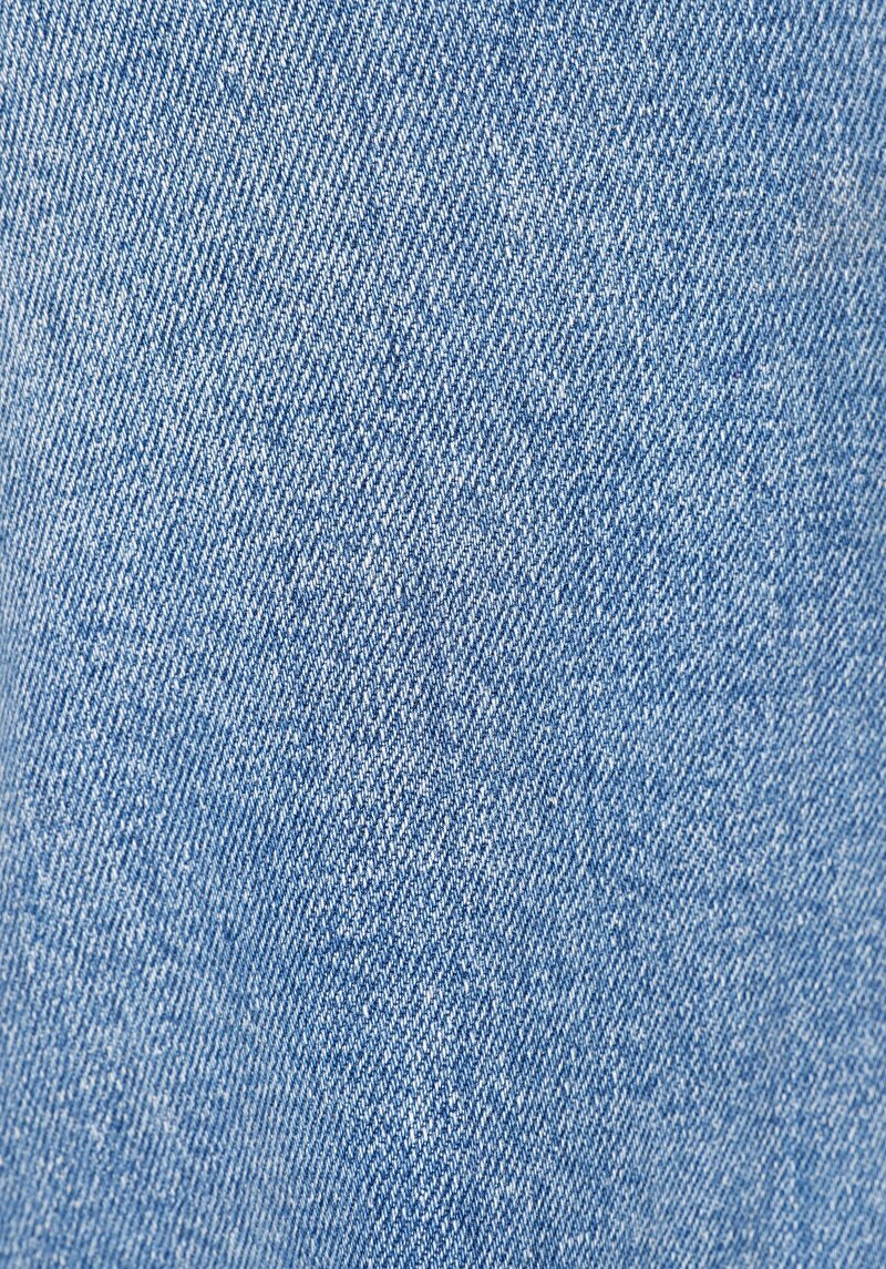 Straight Fit Yüksel Bel Düz Paça Kadın İndigo Jean Pantolon