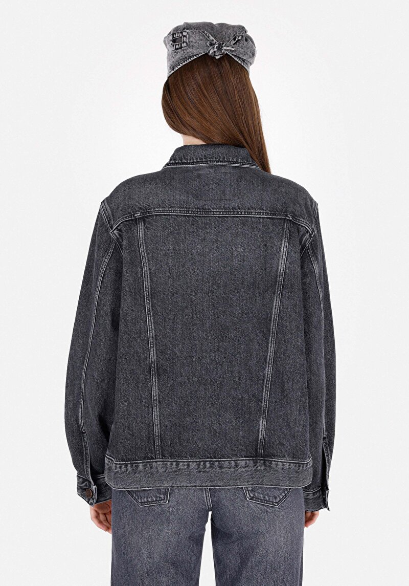 Regular Fit Kadın Siyah Ceket