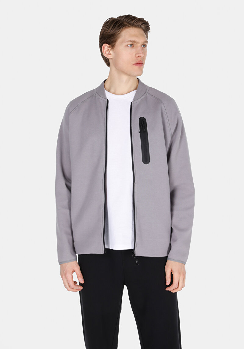 Comfort Fit Erkek Gri Ceket