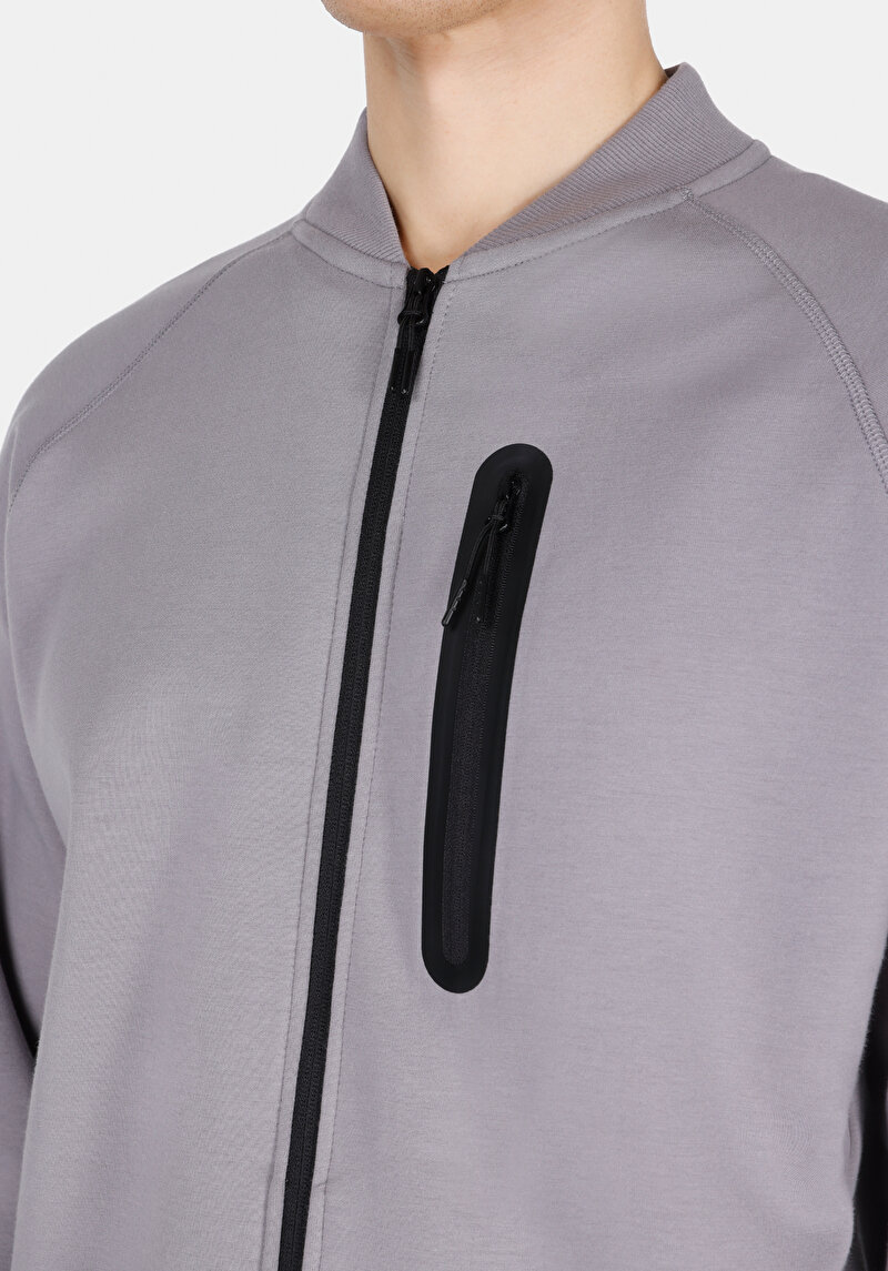 Comfort Fit Erkek Gri Ceket