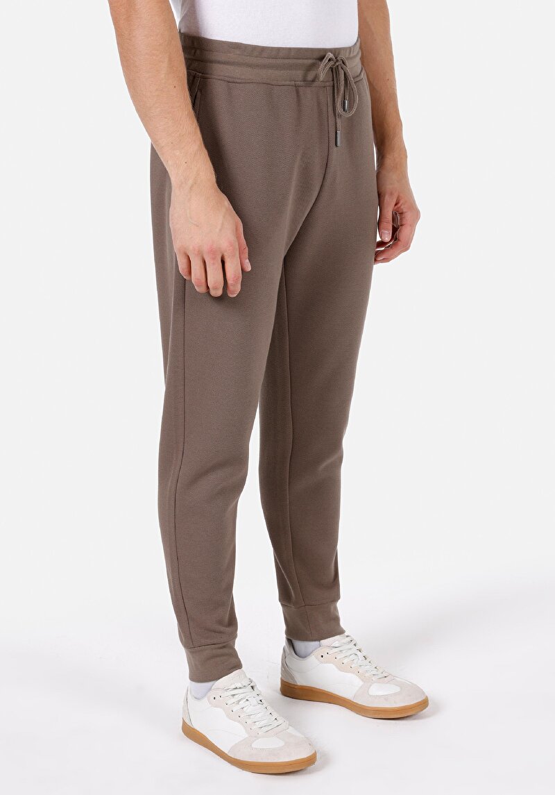 Regular Fit Orta Bel Düz Erkek Gri Eşofman Altı