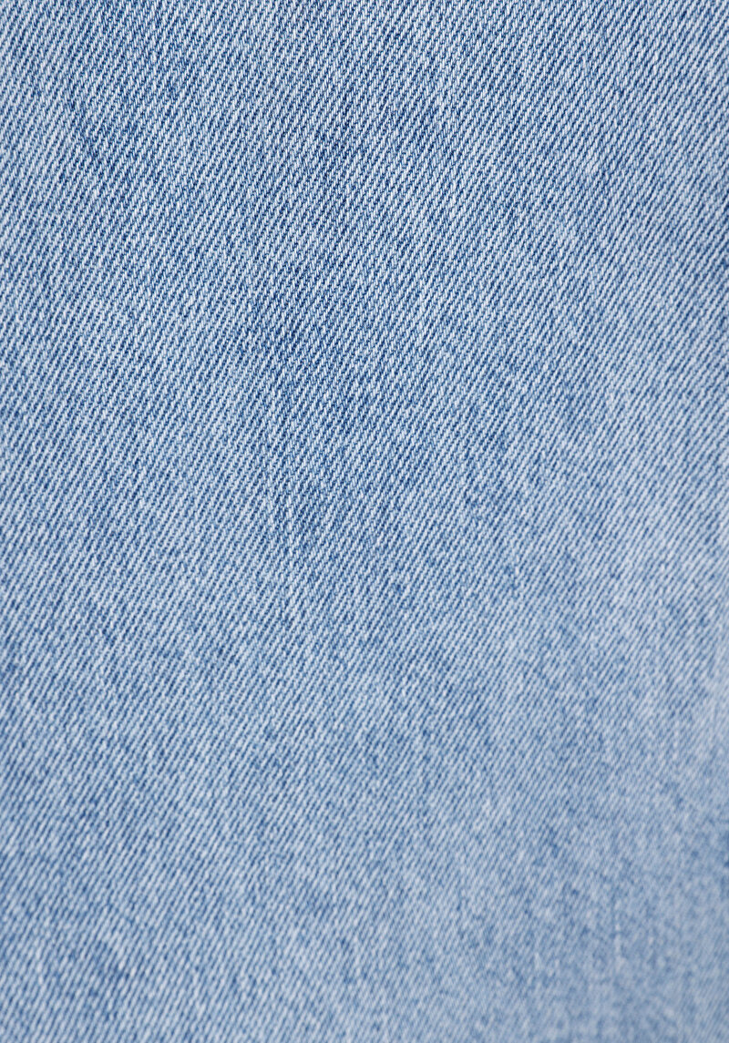 Barrel Fit   Kadın İndigo Jean Pantolon