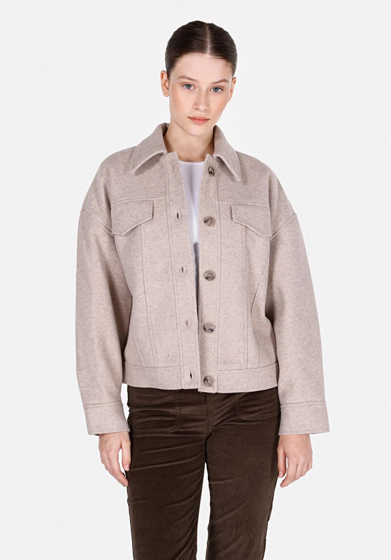 Regular Fit Kadın Kahverengi Ceket