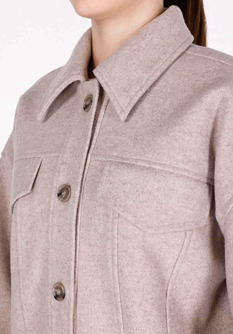 Regular Fit Kadın Kahverengi Ceket