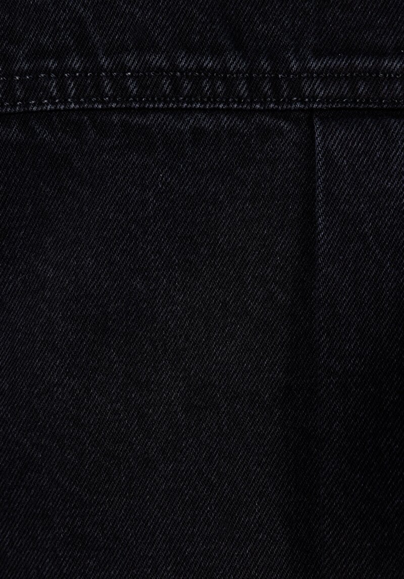 Slim Fit Düz Kadın Siyah Uzun Kol Elbise