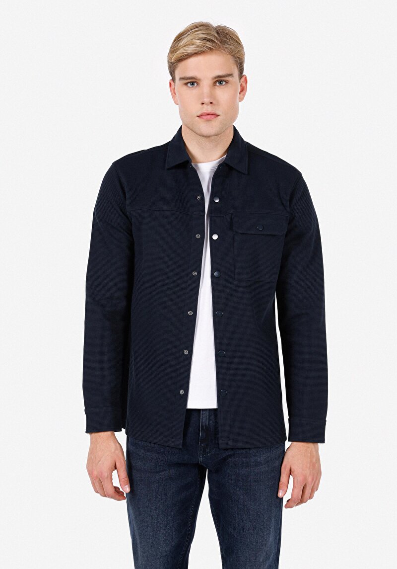 Regular Fit    Erkek Lacivert Ceket