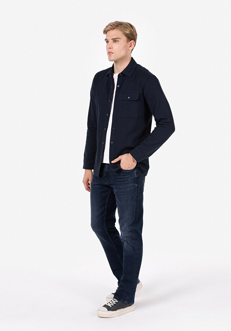 Regular Fit    Erkek Lacivert Ceket