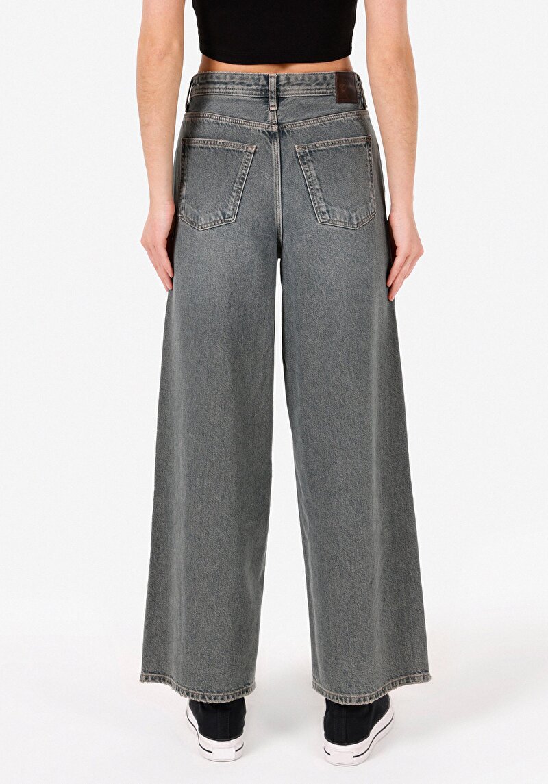 Regular Fit Kadın İndigo Jean Pantolon