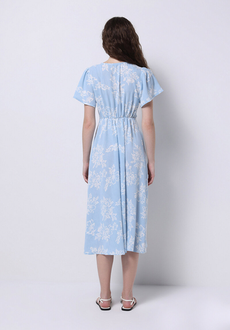 Regular Fit Kadın Mavi Elbise