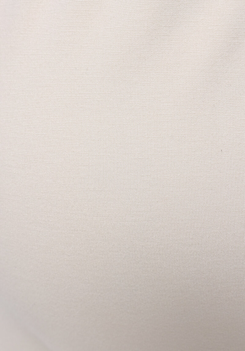 Slim Fit Düz Bağcıklı Kadın Ekru Etek