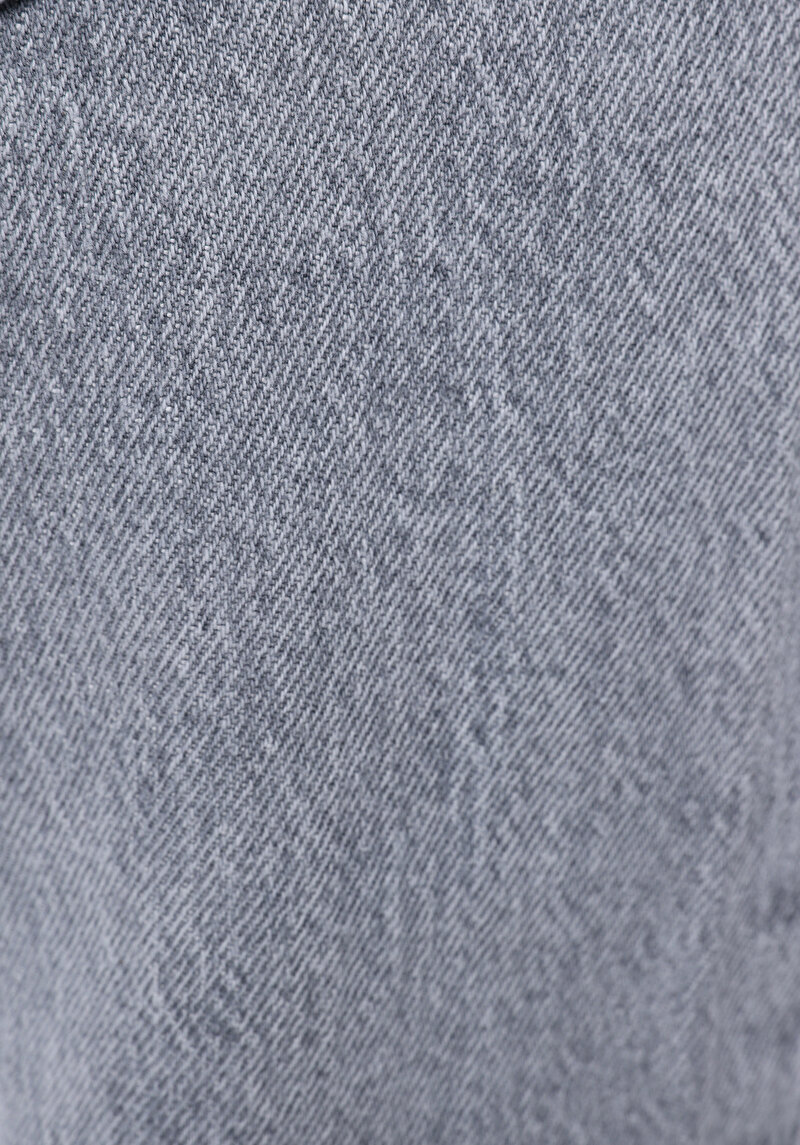 Regular Fit   Kadın Gri Jean Pantolon