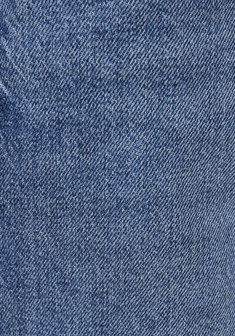 Regular Fit Yüksel Bel Düz Kadın Denim Jean Şort