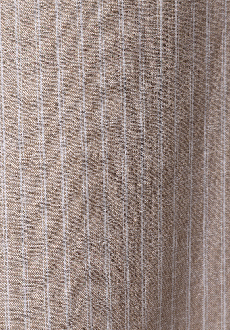 Straıght Fıt Düşük Bel Geniş Paça Kadın Bej  Pantolon