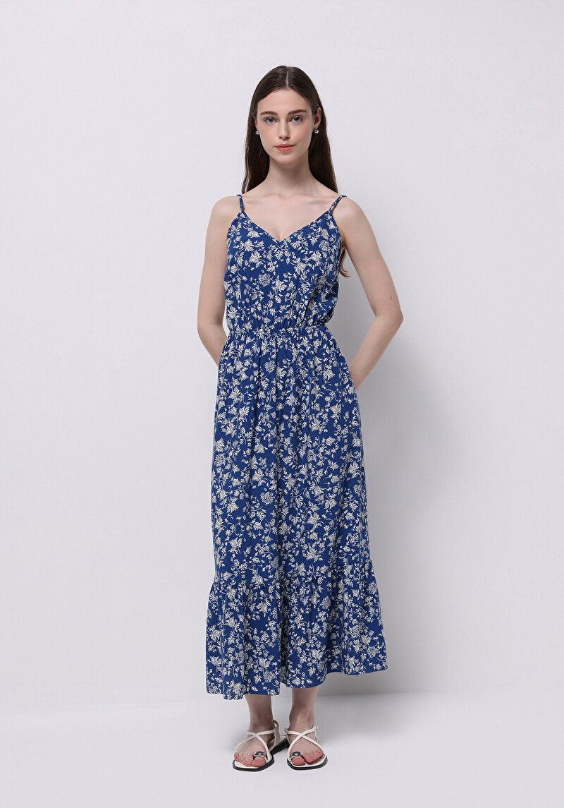 Regular Fit Kadın Mavi Elbise