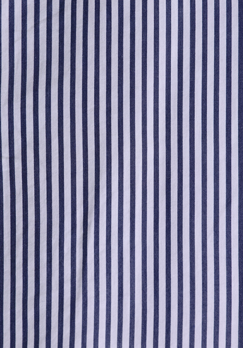 Midi Çizgili  Kadın Lacivert Etek