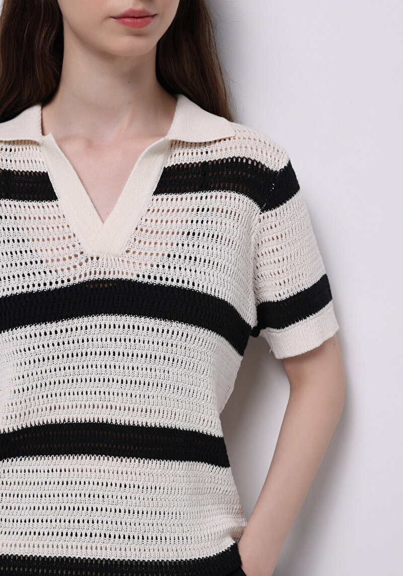 Regular Fit Kadın Ekru Kazak