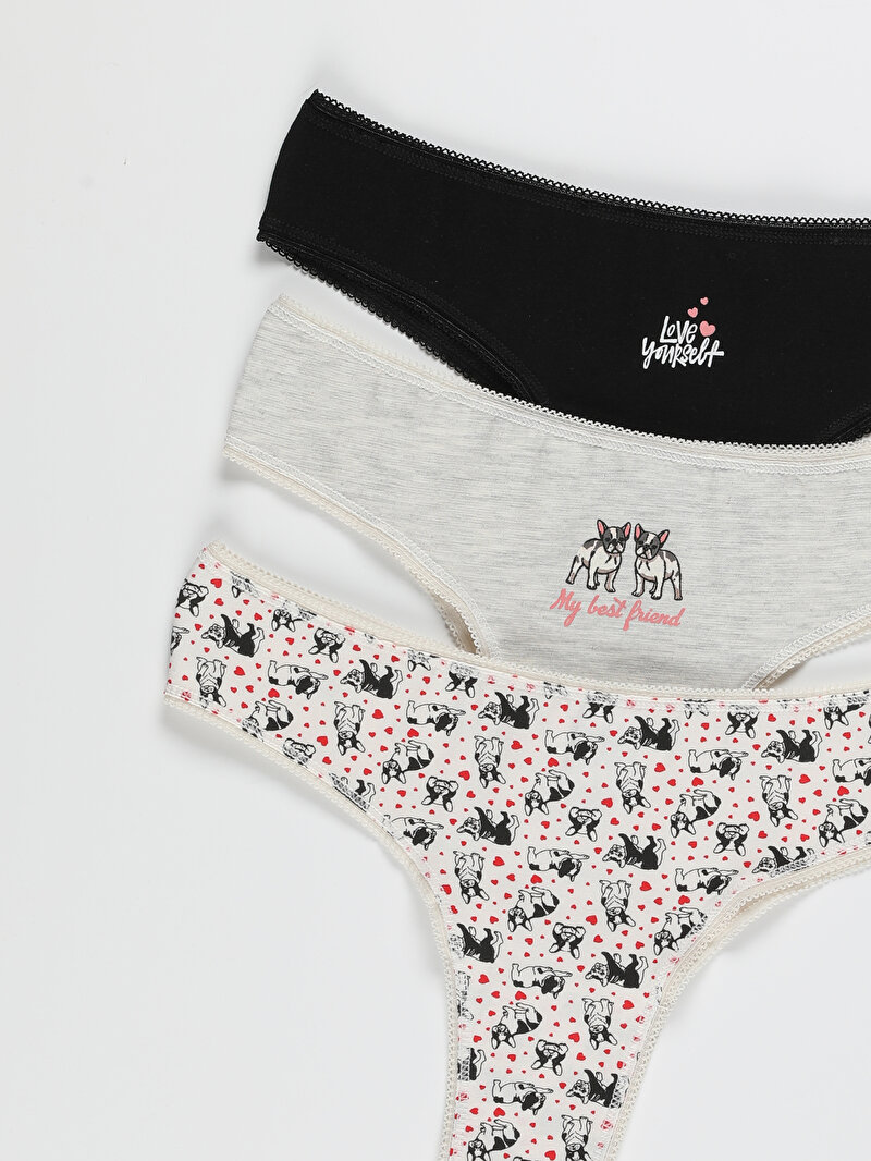 Modern Fit  Kadın Çok Renkli Boxer
