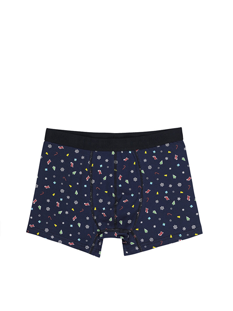 Modern Fit Baskılı Erkek Çok Renkli Boxer
