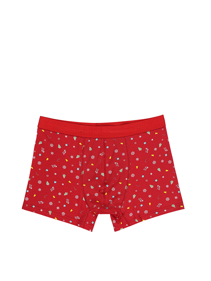 Modern Fit Baskılı Erkek Çok Renkli Boxer