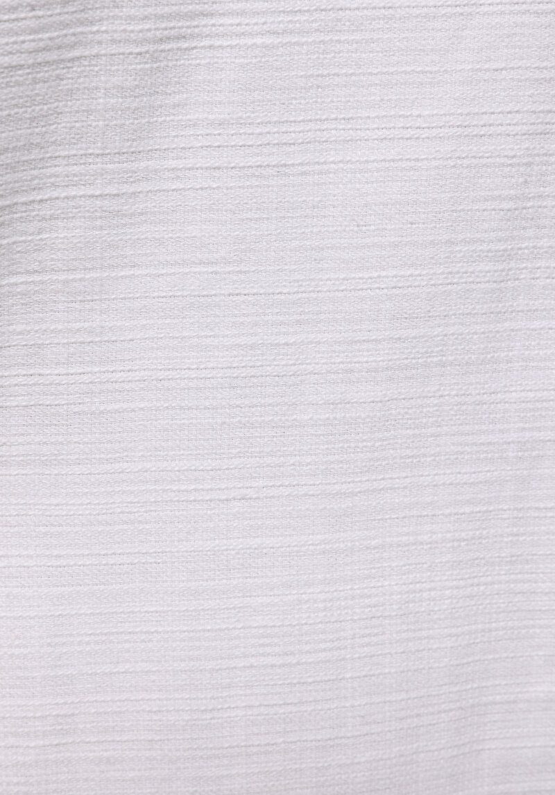 Regular Fit Orta Bel Uzun Paça Erkek Beyaz  Pantolon