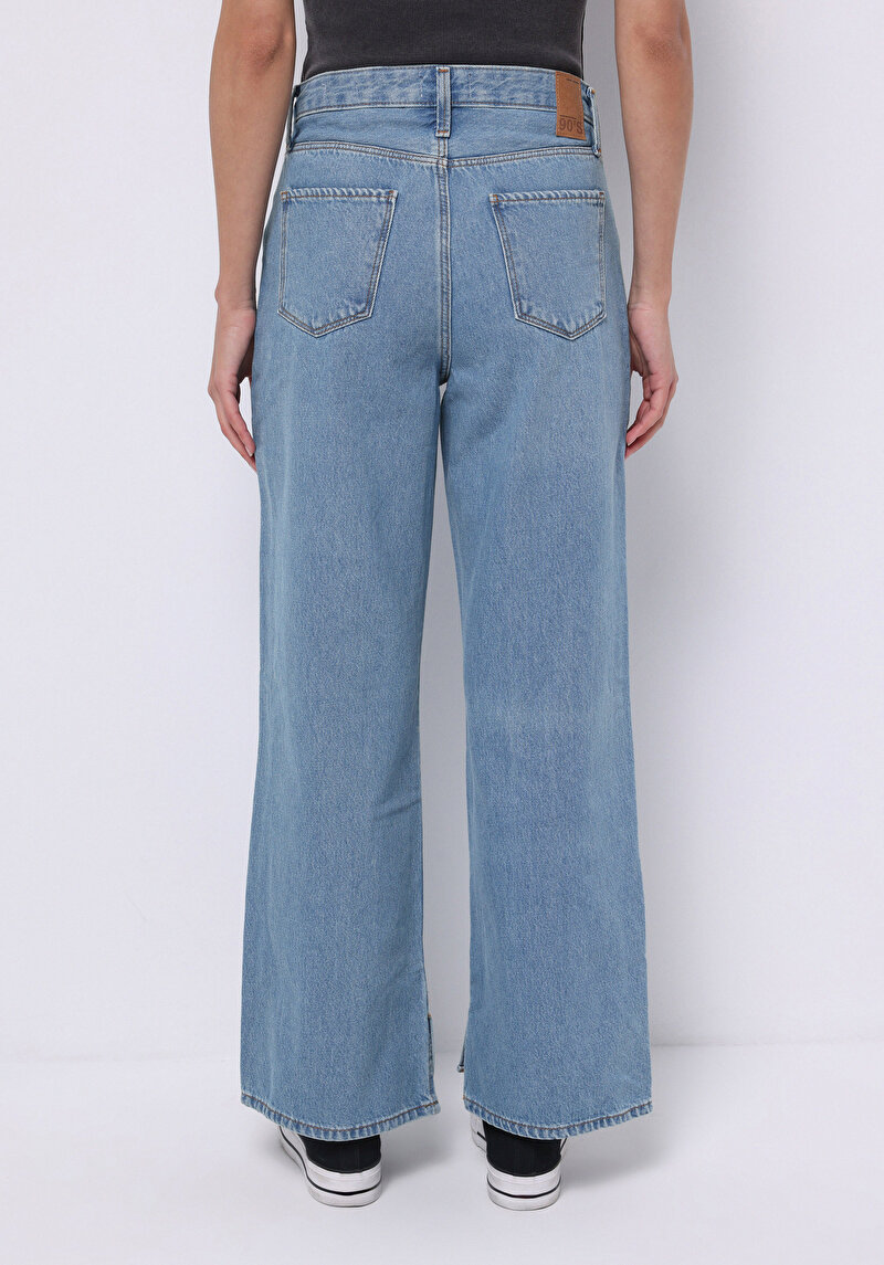 Regular Fit Kadın İndigo Jean Pantolon