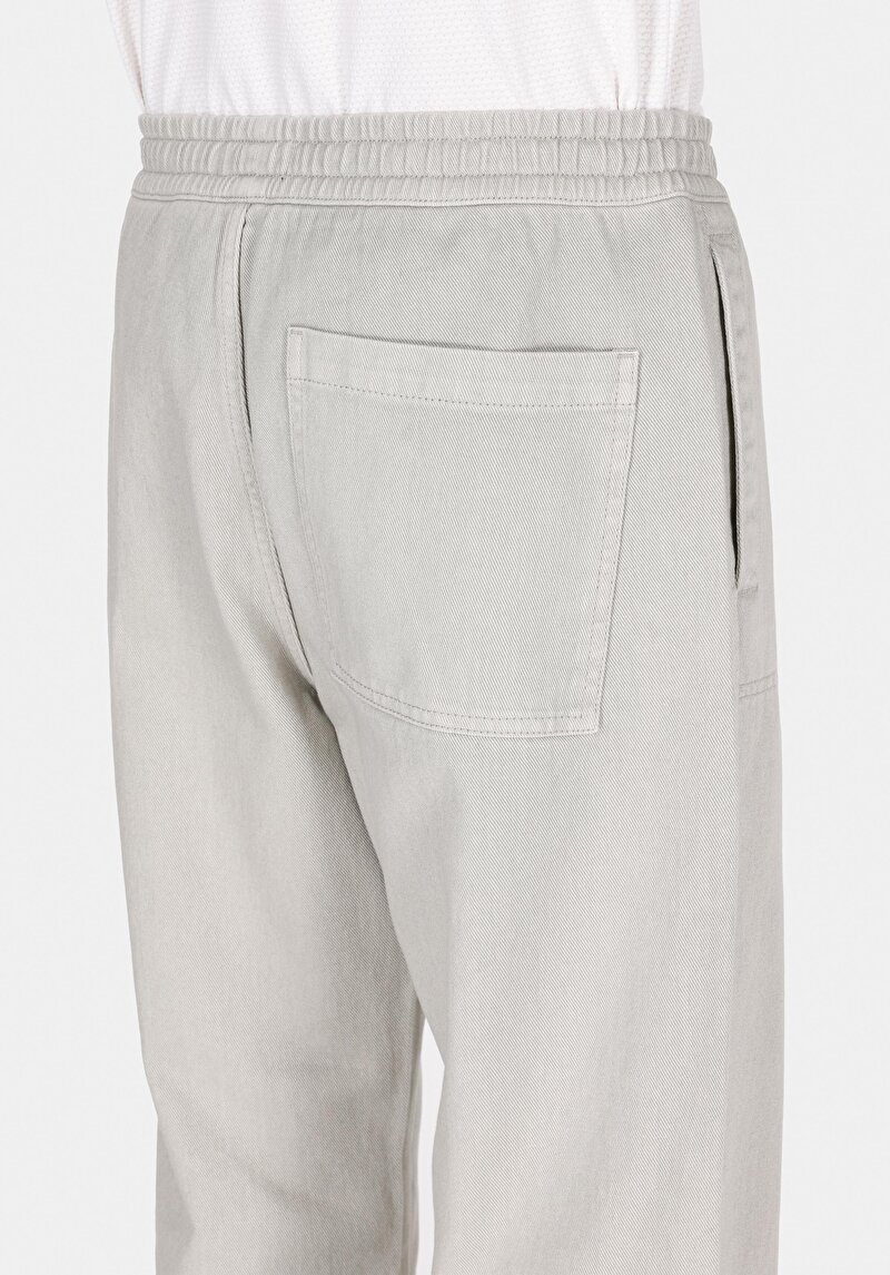 Relaxed Fit Orta Bel Bol Paça Erkek Yeşil  Pantolon