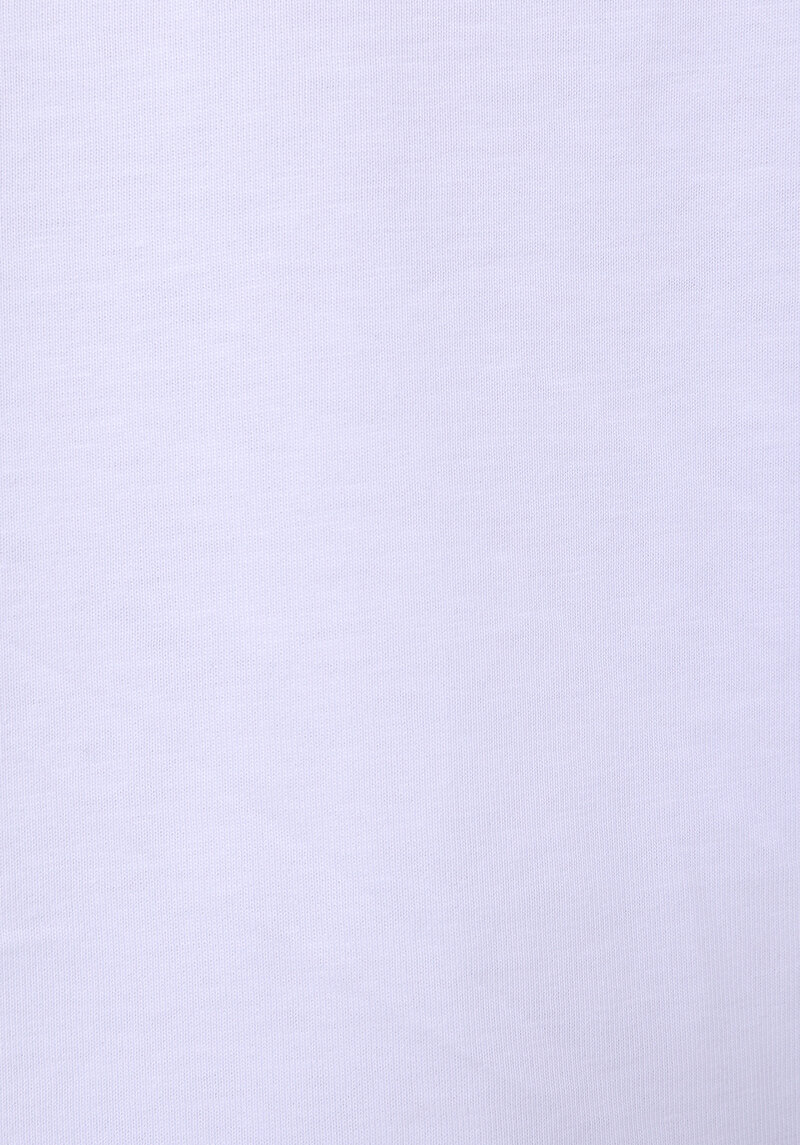 Comfort Fit Yuvarlak Yaka Düz Erkek Beyaz Kısa Kol Tişört