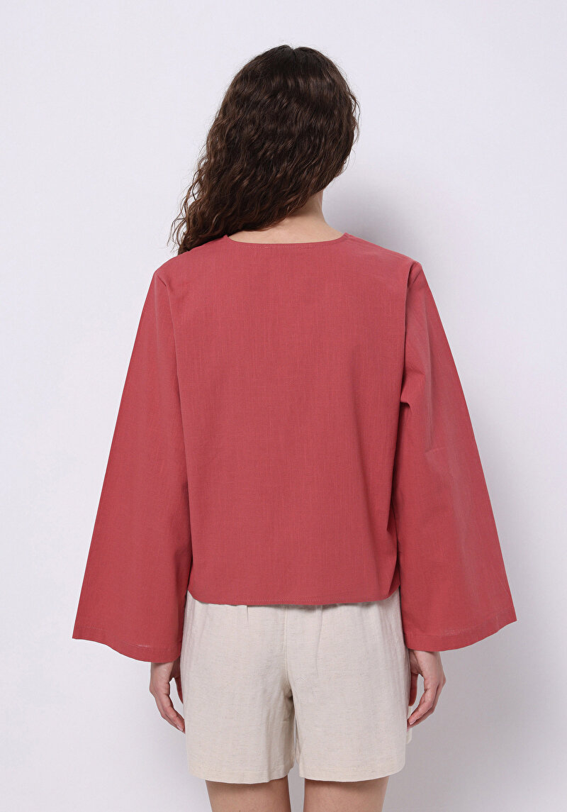 Regular Fit Kadın Pembe Gömlek