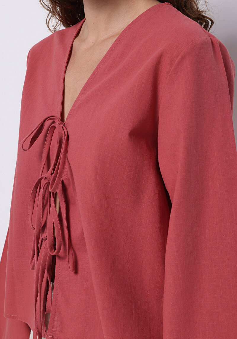 Regular Fit Kadın Pembe Gömlek