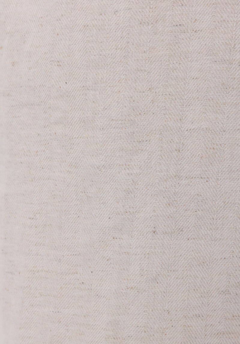 Regular Fit Yüksek Bel Fermuarlı Düz Kadın Bej Şort