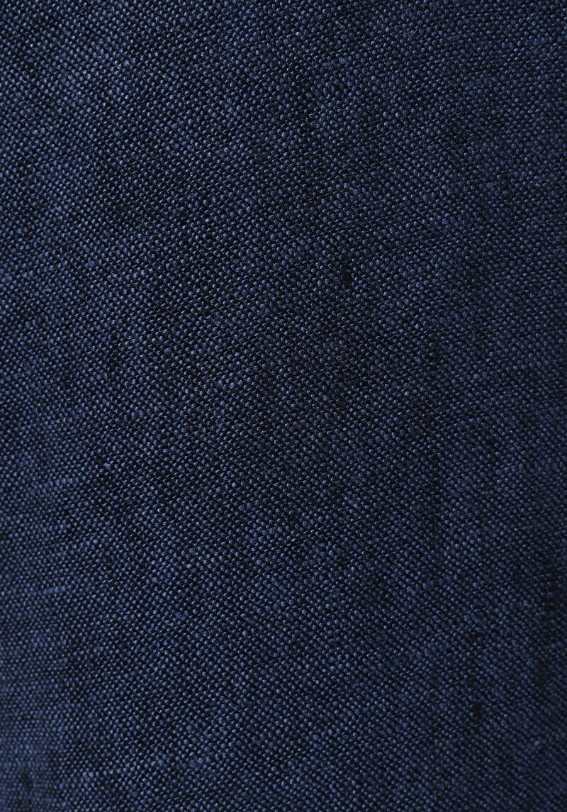 Regular Fit Orta Bel Uzun Paça Erkek Keten Lacivert  Pantolon