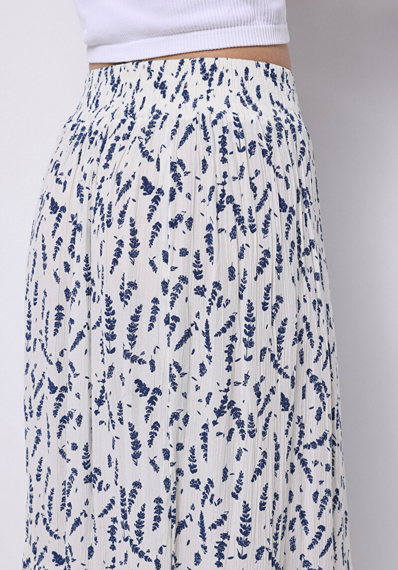 Maxi Length Baskılı  Kadın Çok Renkli Etek