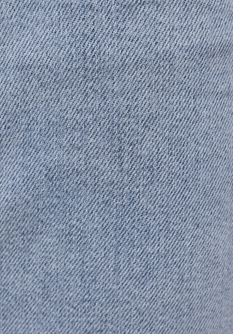 Straight Fit Düşük Bel Düz Paça Erkek İndigo Ecologic Jean Pantolon