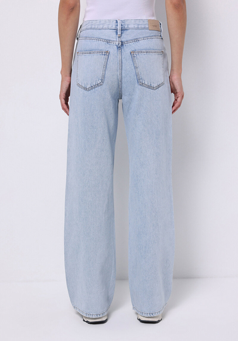 Regular Fit Kadın İndigo Jean Pantolon