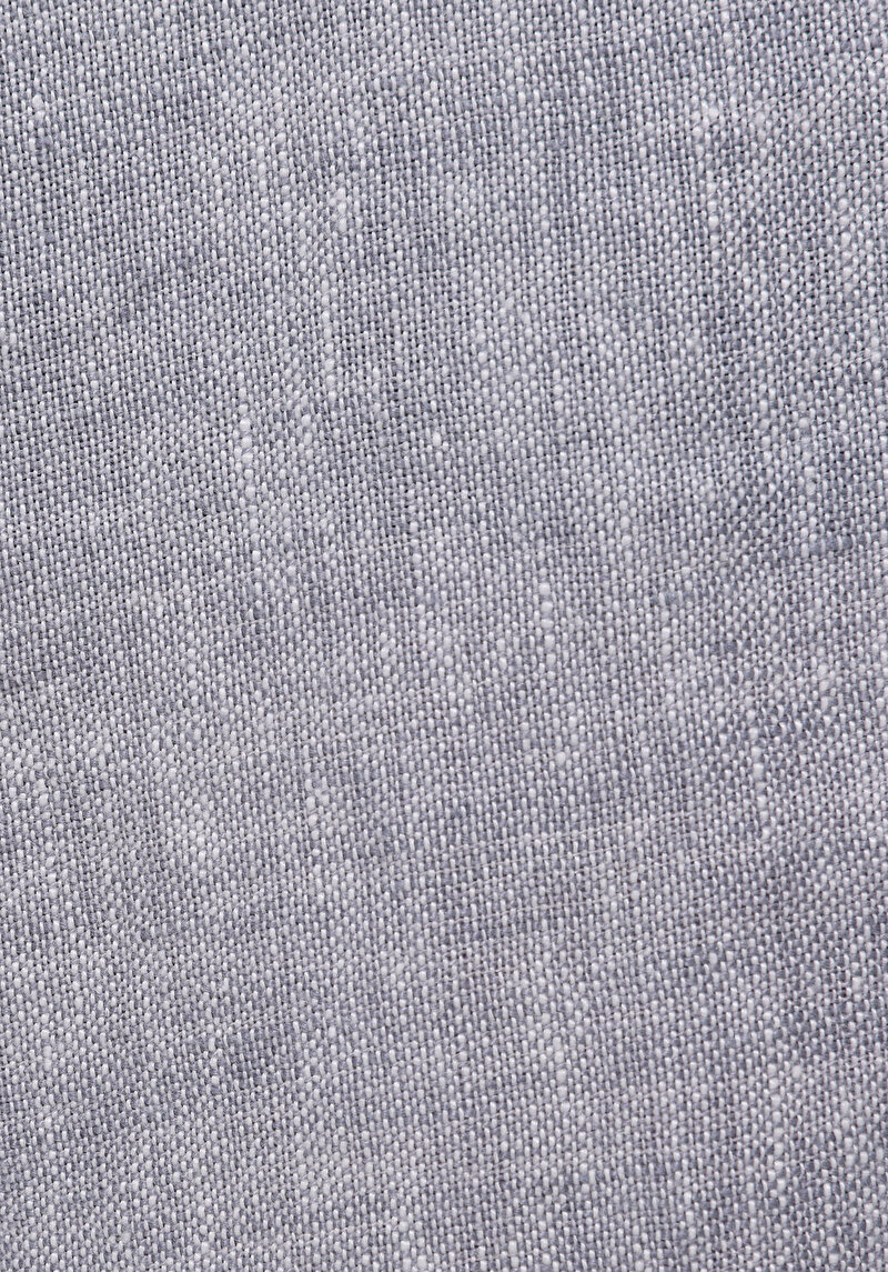 Regular Fit Orta Bel Uzun Paça Erkek Keten Karışımlı Gri  Pantolon