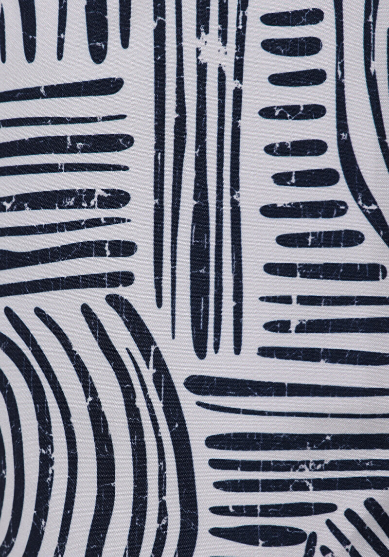 Regular Fit Baskılı Erkek Lacivert Deniz Şortu