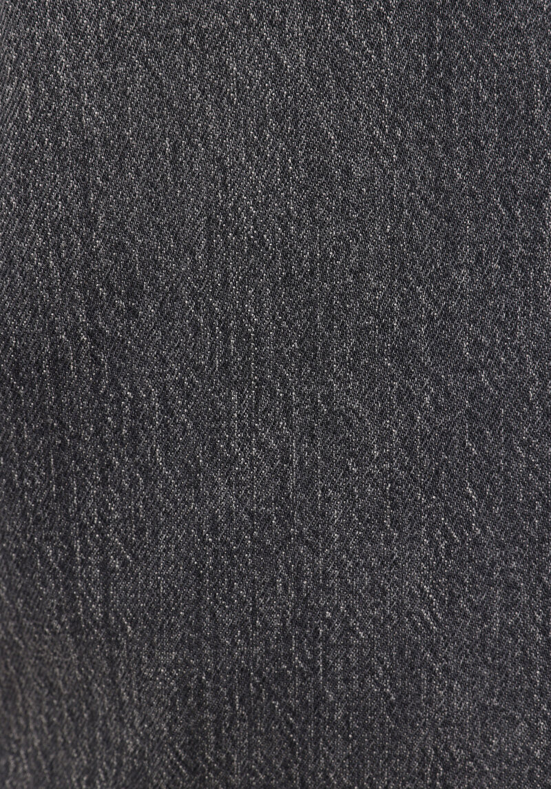 Regular Fit Orta Bel Düz Erkek Siyah Jean Şort